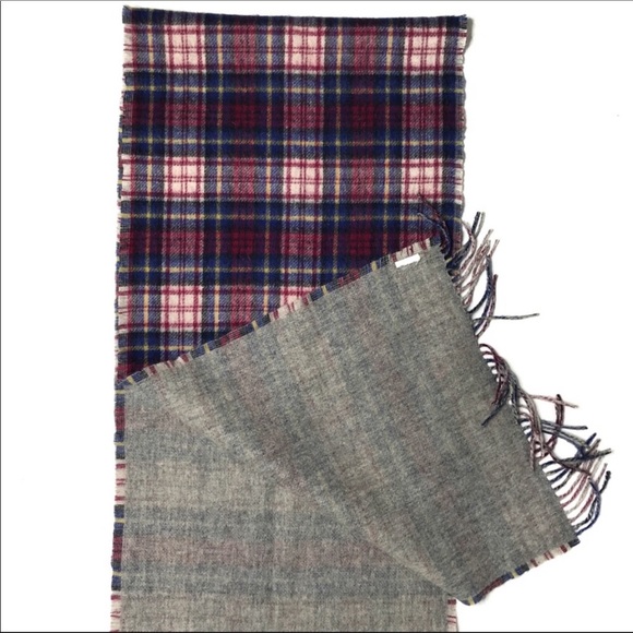 H&M Plaid Wool Double Faced Blanket Scarf - Picture 2 of 5